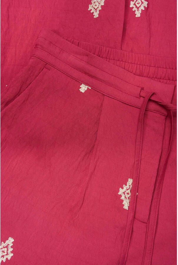 Expresso wide leg high waist broek rood - Foto 2