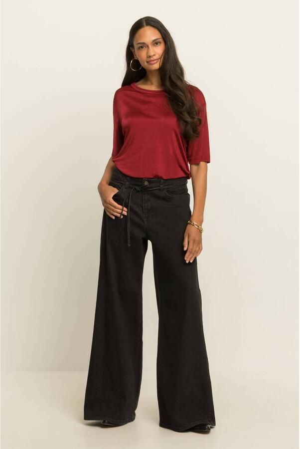 Expresso wide leg jeans black denim