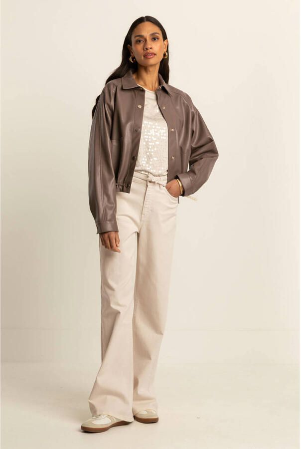 Expresso wide leg jeans crème