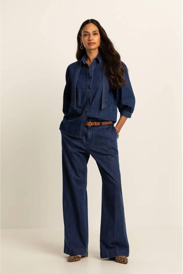 Expresso wide leg jeans dark blue denim