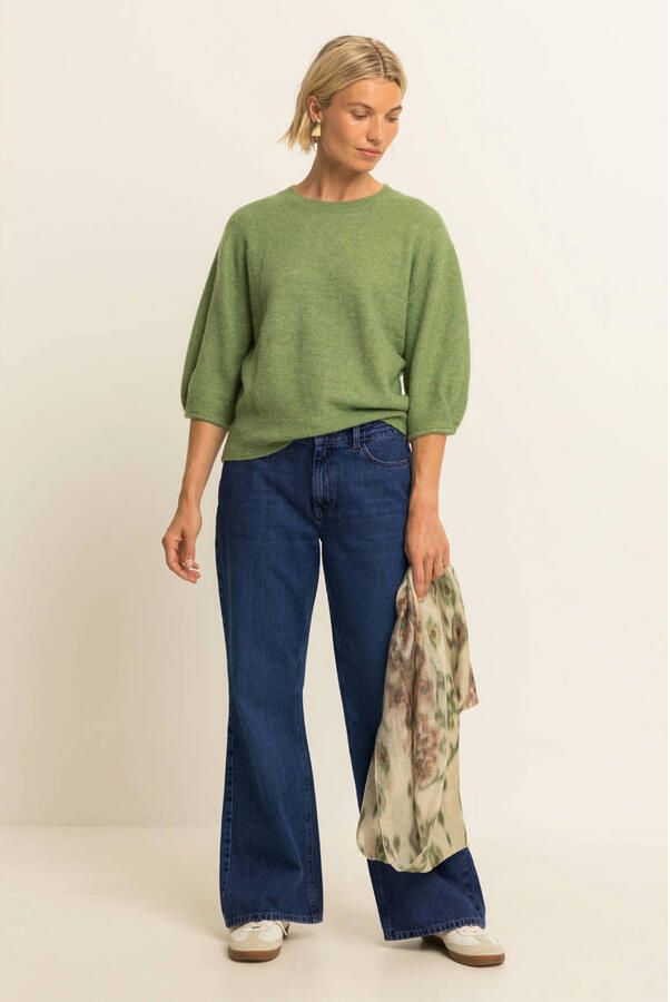 Expresso wide leg jeans donkerblauw