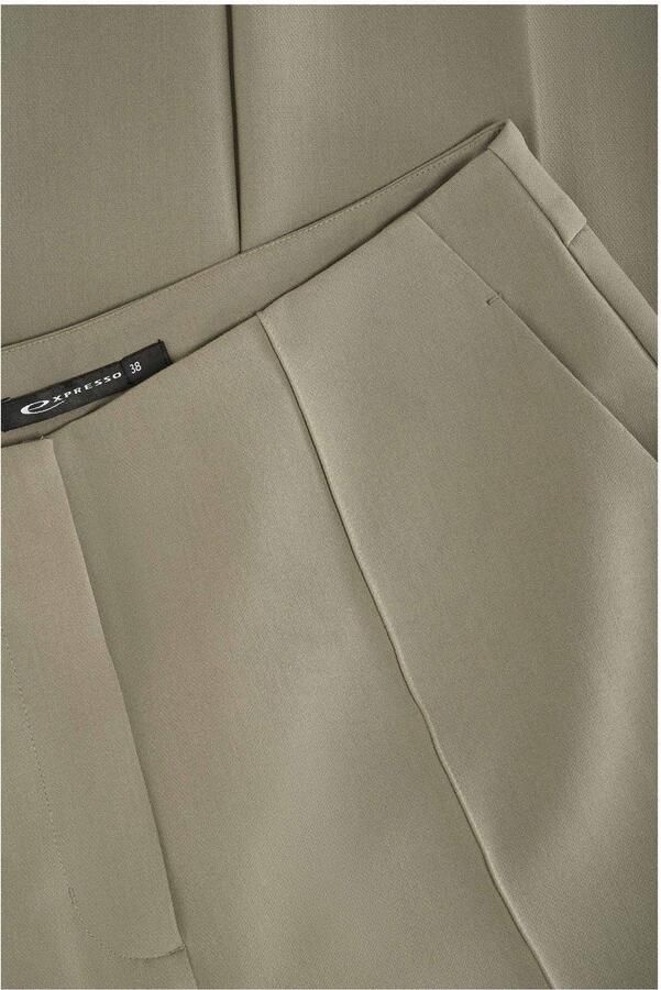 Expresso wide leg regular waist casual broek lichtgroen - Foto 2