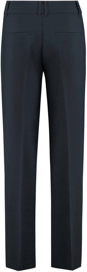 Expresso wide leg regular waist pantalon donkerblauw