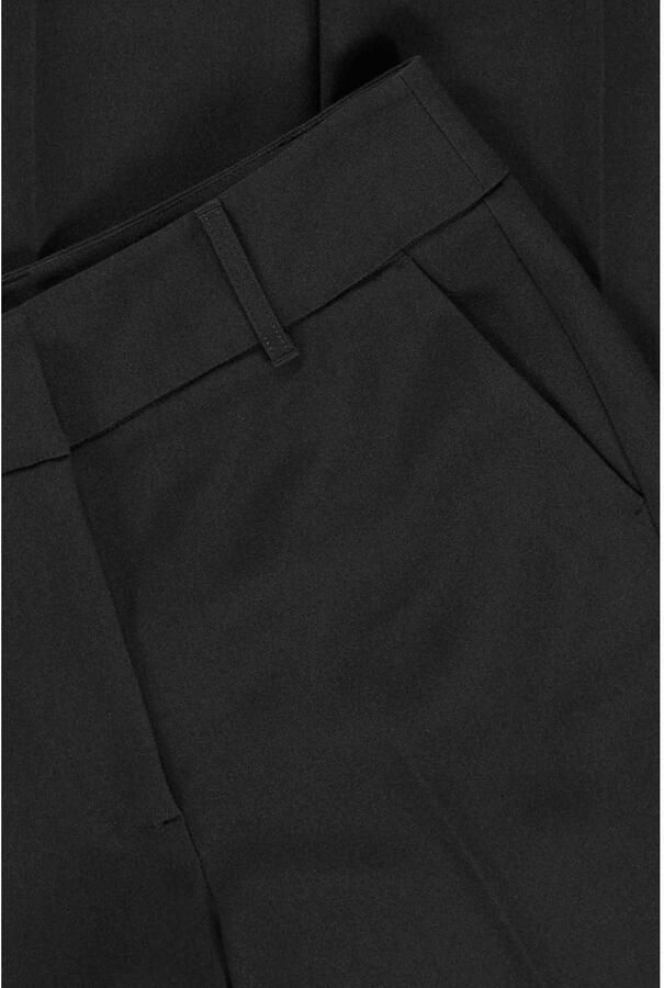 Expresso wide leg regular waist pantalon zwart gebreid - Foto 2