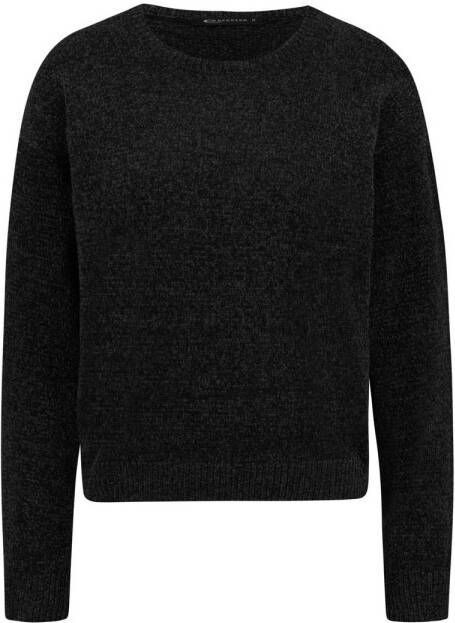 Expresso gebreide trui met textuur zwart