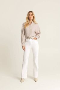 Expresso high waist flared jeans wit