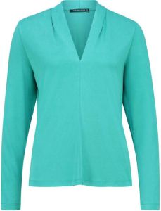 Expresso jersey top v-hals turquoise
