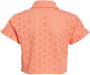 29FT blouse met broderie oranje Meisjes Katoen Klassieke kraag Effen 116 - Thumbnail 2