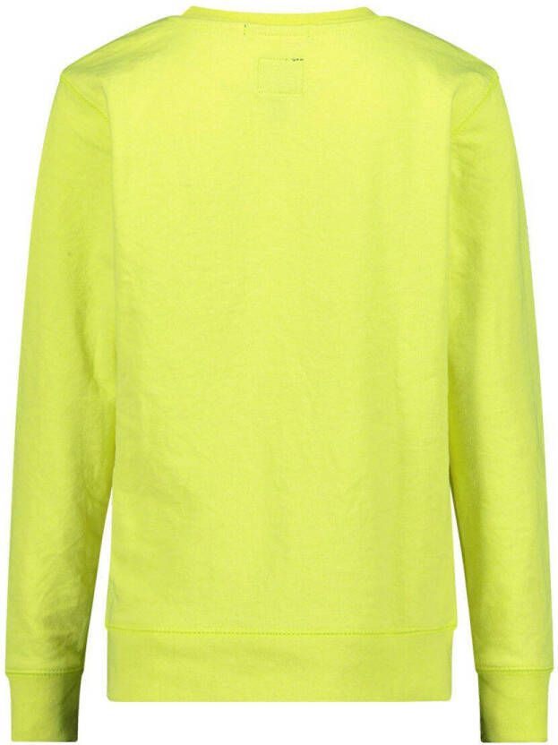 29FT sweater met printopdruk limegroen