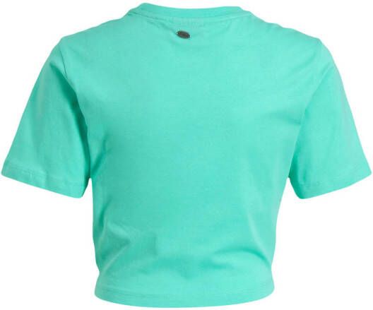 29FT T-shirt met printopdruk turquoise