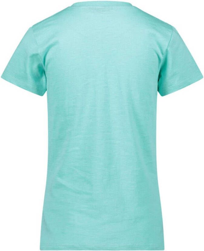 29FT T-shirt van biologisch katoen blauw