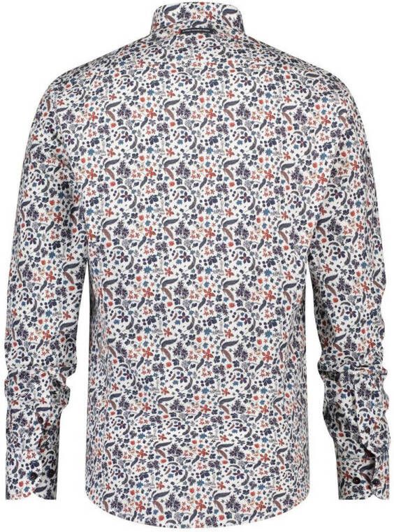 A fish named Fred slim fit overhemd Flower met all over print multi