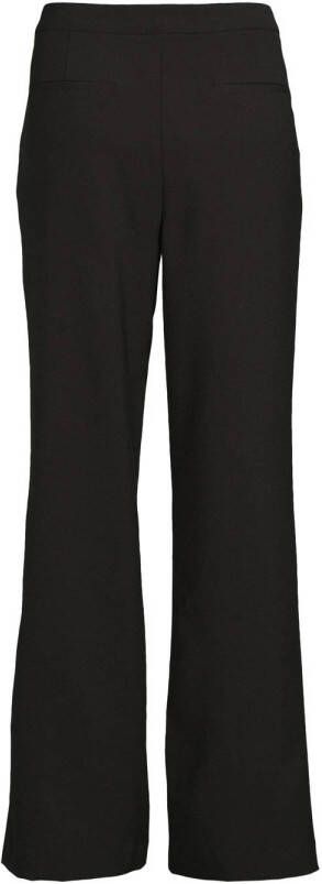 Aaiko straight fit pantalon CHANNIE van gerecycled polyester zwart