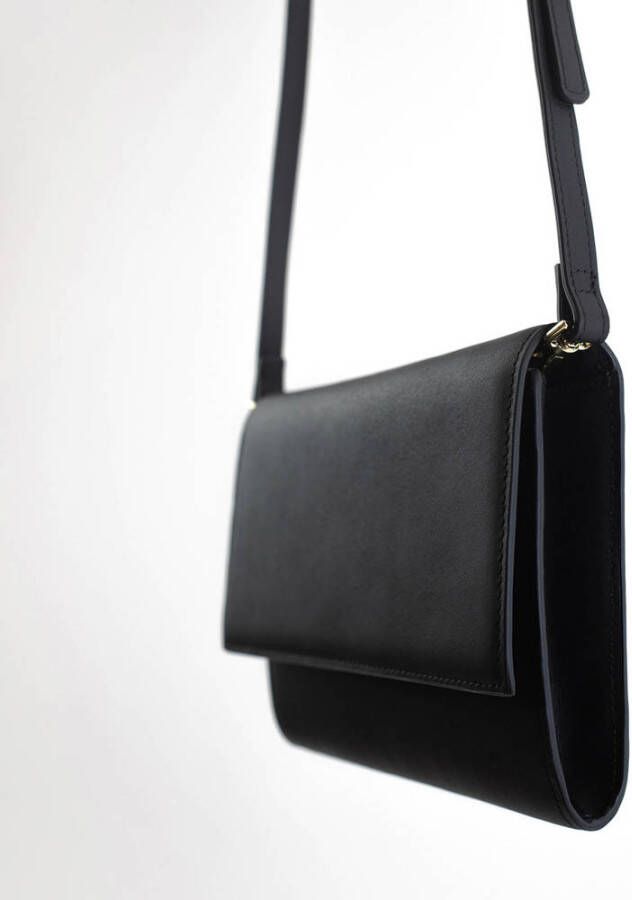 Abrazi leren clutch Jackie zwart