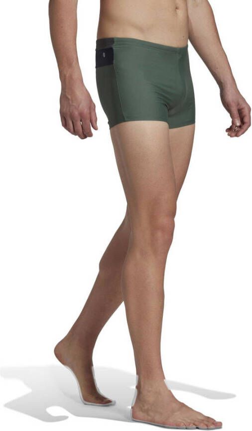 adidas Performance zwemboxer kakigroen zwart