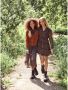 AI&KO A-lijn jurk Ilenia flower met all over print en textuur zwart multi - Thumbnail 3