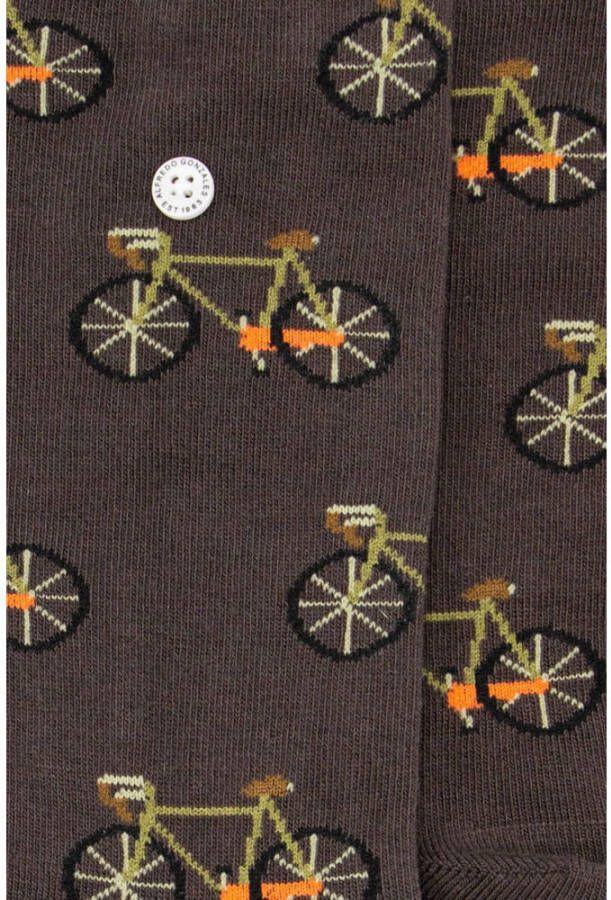 Alfredo Gonzales sokken Bicycle donkerbruin