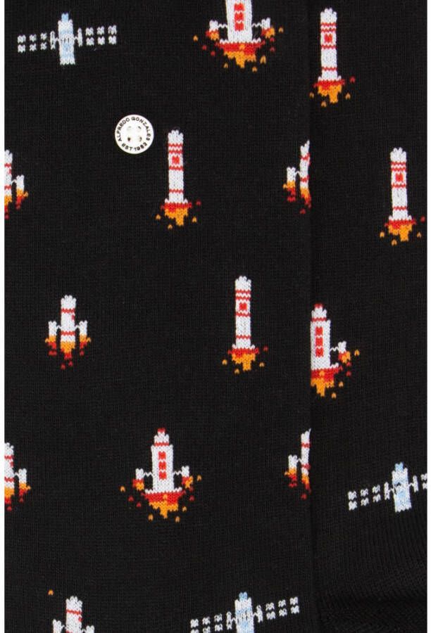 Alfredo Gonzales sokken Rockets in Space zwart