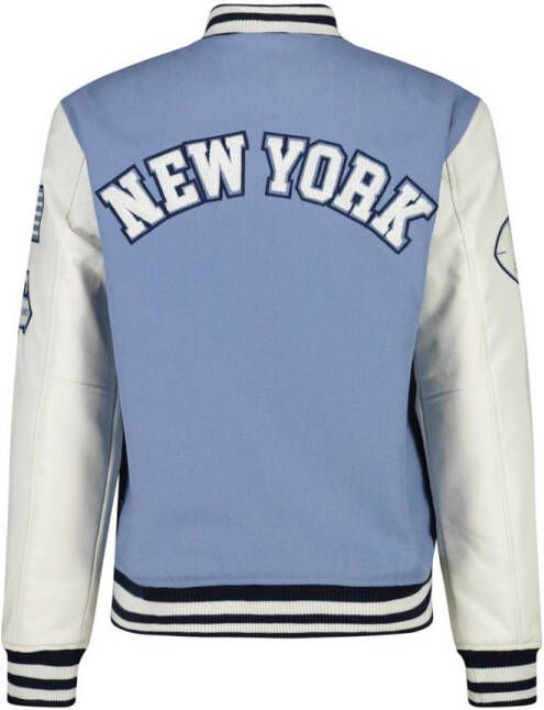 America Today baseball jacket Joey met borduursels blauw wit