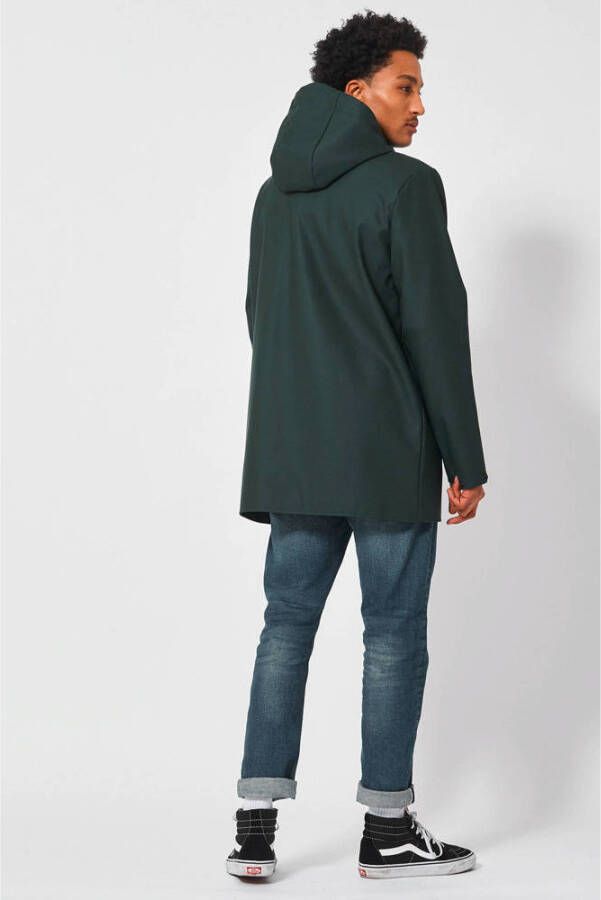 America Today straight fit regenjas Jace dark green
