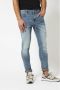 America Today Heren Skinny Jeans Stretch Blauw - Thumbnail 3