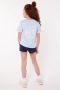 America Today T-shirt Emmalyn JR met backprint lichtblauw - Thumbnail 3