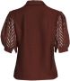 Another-Label blouse Berdine shirt s s donkerbruin - Thumbnail 6
