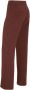 Another-Label high waist flared pantalon Ginger van gerecycled polyester roodbruin - Thumbnail 6