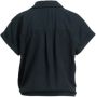 Anytime blouse met knoopdetail zwart - Thumbnail 2