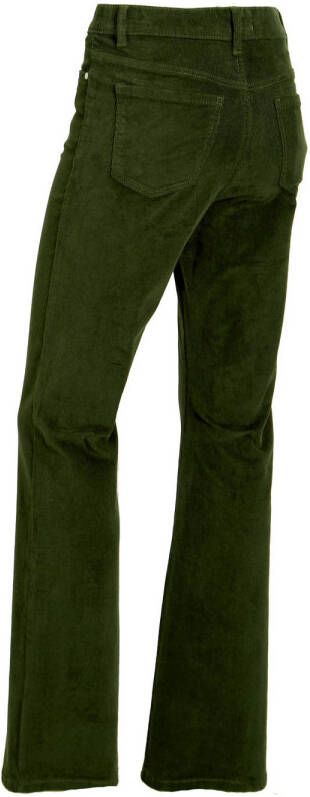 anytime corduroy jeans groen