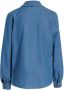 Anytime denim blouse met peter pan kraag blauw - Thumbnail 2