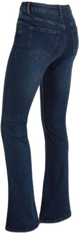 anytime flared jeans donkerblauw