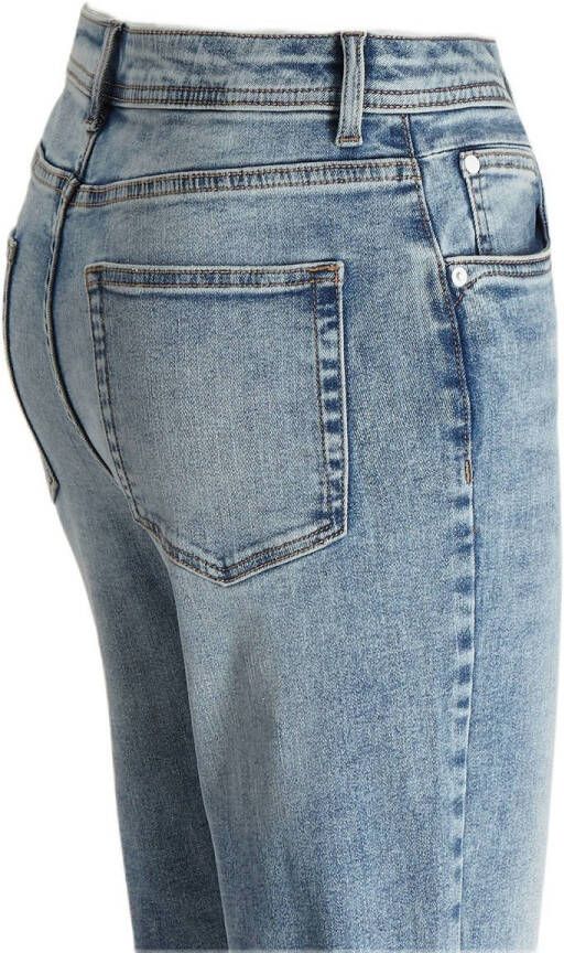anytime high rise flared jeans blauw
