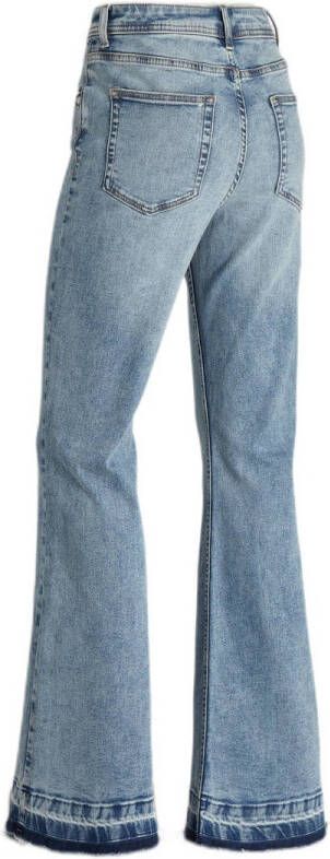 anytime high rise flared jeans blauw
