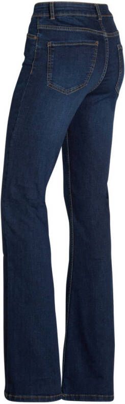 Anytime high rise flared jeans donkerblauw - Foto 2