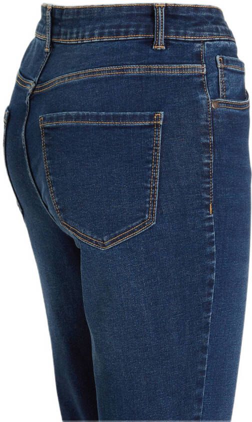 Anytime high rise skinny jeans donkerblauw - Foto 2