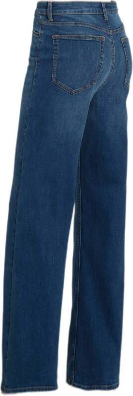 anytime high rise wide leg jeans blauw
