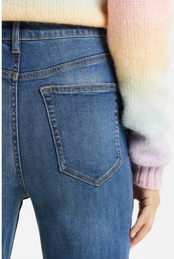 anytime high rise wide leg jeans blauw