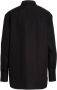 Anytime lange poplin blouse zwart - Thumbnail 2