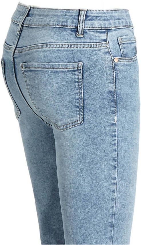 anytime lengtemaat 30 mid rise flared jeans lichtblauw