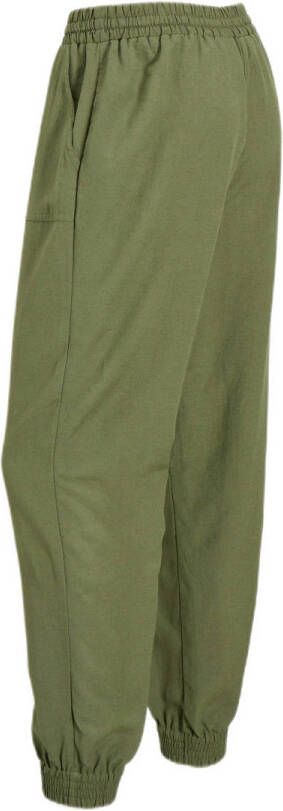 anytime linnen jogger khaki