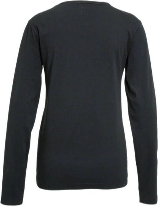 anytime longsleeve T-shirt zwart