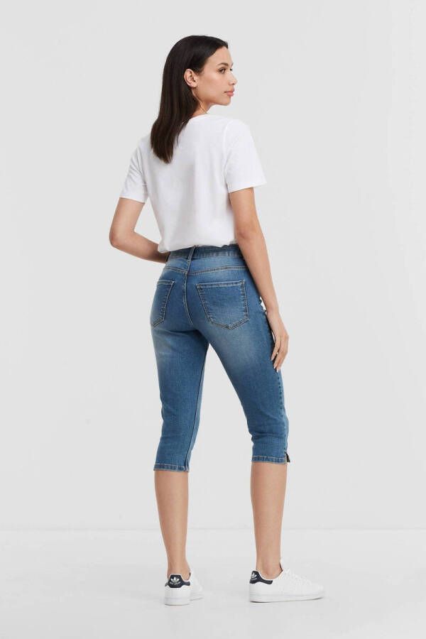 Anytime skinny capri jeans blauw - Foto 3