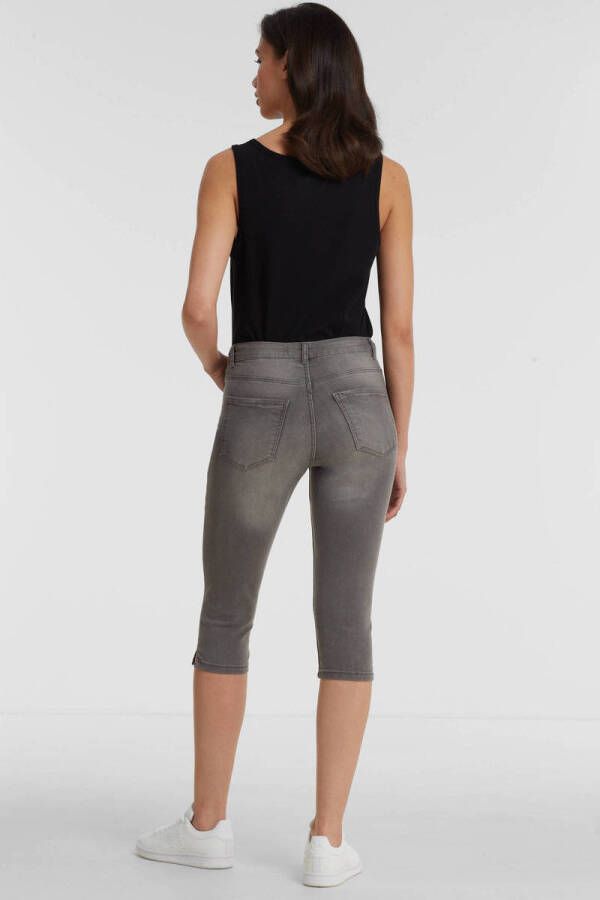 anytime skinny capri jeans grijs