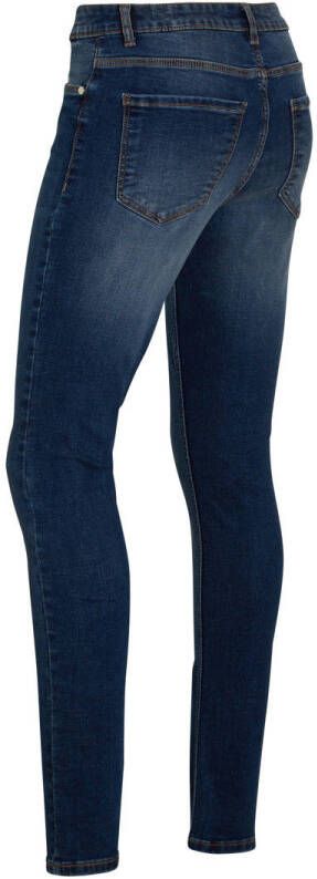anytime mid rise skinny jeans dark blue