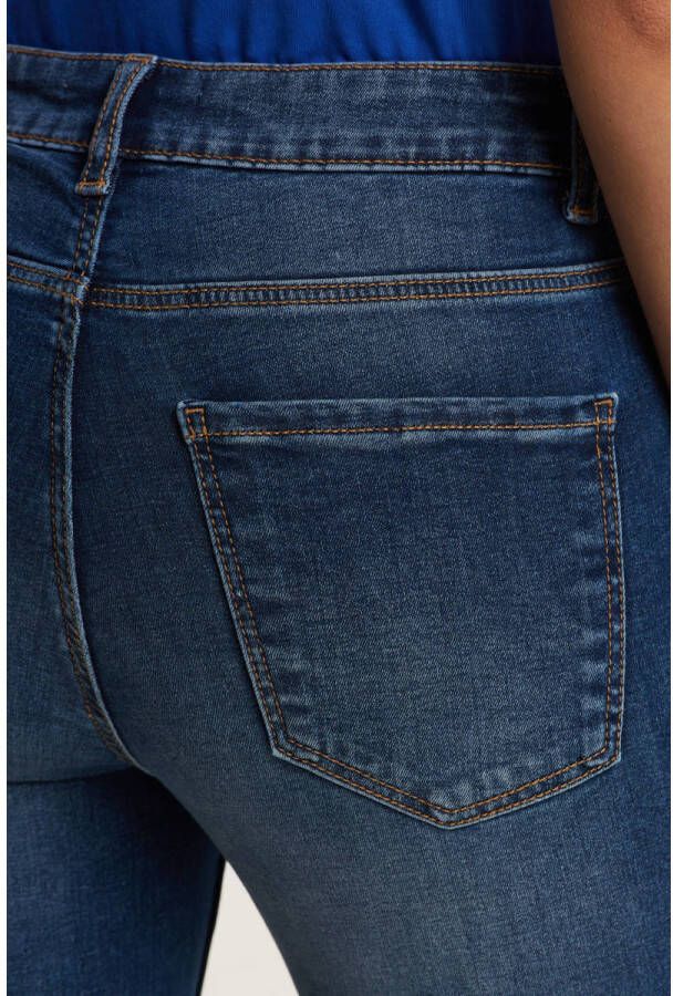 anytime mid rise skinny jeans dark blue