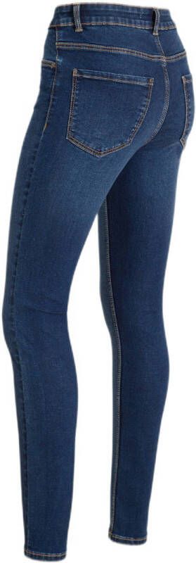 anytime mid rise skinny jeans donkerblauw