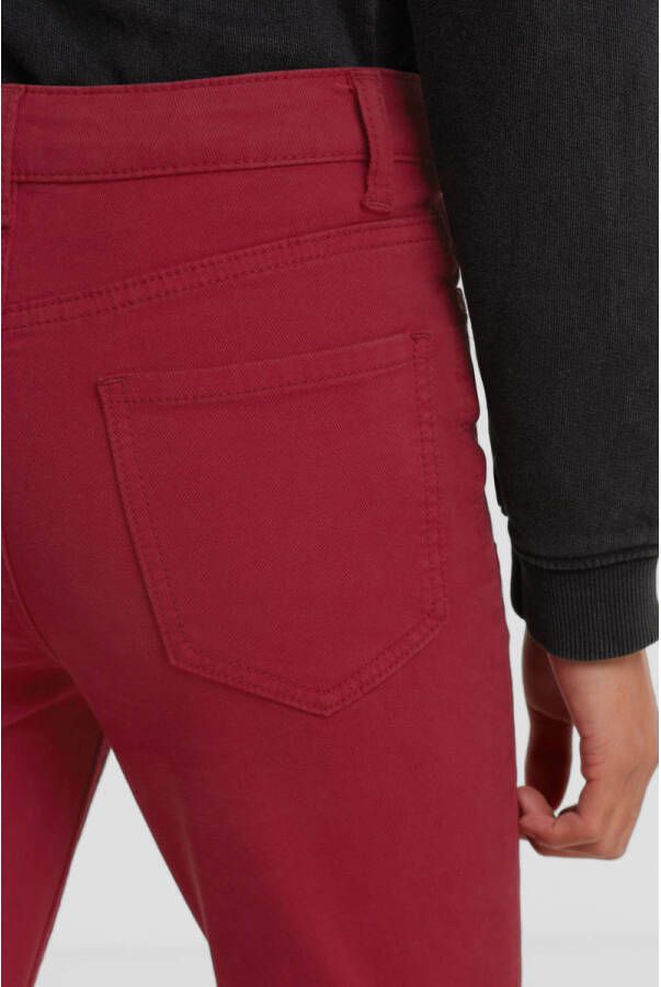anytime skinny jeans donkerrood