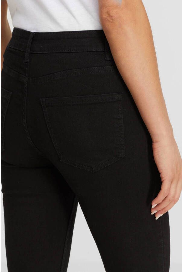 anytime skinny capri jeans zwart