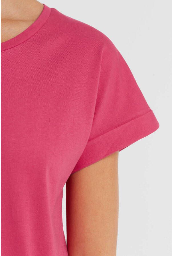 Anytime T-shirt jurk roze - Foto 3